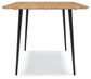 Gretlynn - Rectangular Dining Room Table - Black / Natural