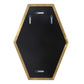 Ankara - Brass Hexagon Mirror