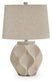 Edselham - Paper Table Lamp - Distressed Cream