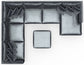 Remington - Modular Sofa And Cocktail Ottoman - Slate