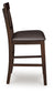Haddigan - Upholstered Barstool (Set of 2) - Dark Brown