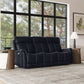 View - Power Reclining Sofa With Console, Power Headrest & Lumbar