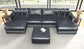 Remington - Modular Sofa And Cocktail Ottoman - Slate