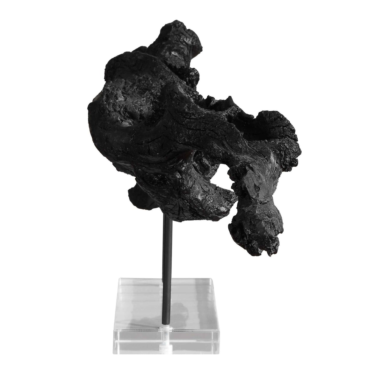 Charred Timber - Sculpture - Black