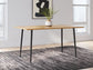 Gretlynn - Rectangular Dining Room Table - Black / Natural