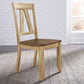 Lindsey Farm - Splat Back Side Chair - Natural & Brown