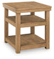 Wittenmyer - Rectangular End Table - Natural / Black