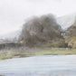Restful Vista-Awe - Landscape Art - Black / Blue / Brown / Gold / Gray / Green / Woodtone
