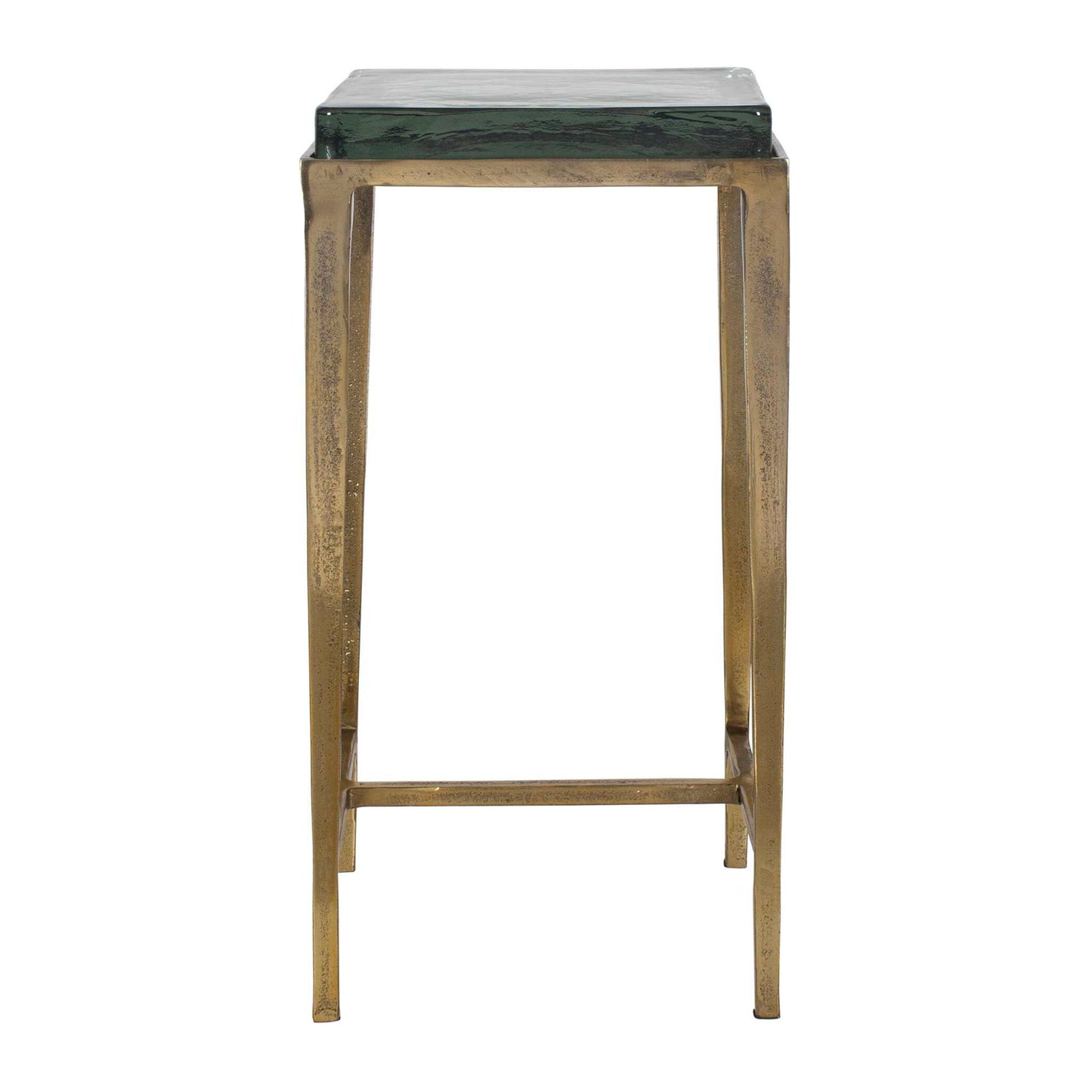 Preston - Square Accent Table - Brass,Gold