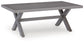Half Moon Beach - Rectangular Cocktail Table - Gray