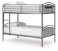 Lanceburg - Twin/Twin Bunk Bed With Ladder - Gray
