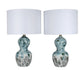 Oceanic Drift Ceramic Table Lamp (Set of 2) - Blue Drip Reactive Glaze