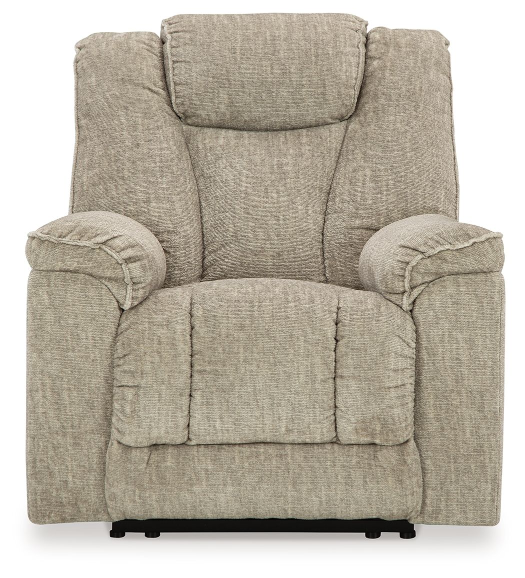 Hindmarsh - Power Recliner/ Adj Headrest - Stone