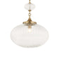 Bellaire - 1 Light Glass Shade Pendant - Gold