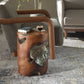 Rafe - Wooden Accent Stool - Silver / Woodtone