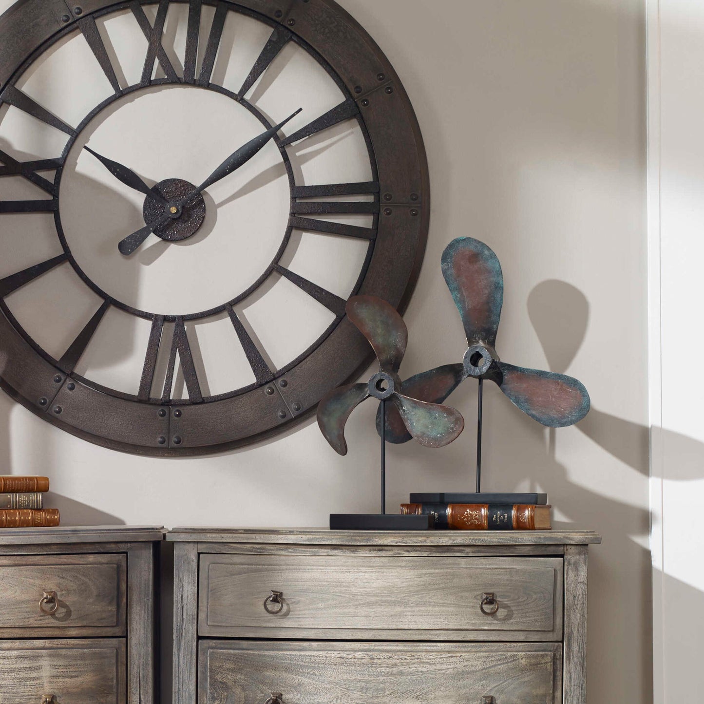 Propellers - Rust Sculptures (Set of 2) - Black