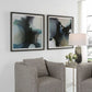 Telescopic - Abstract Framed Prints (Set of 2) - Black