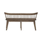 Midland Falls - Spindle Back Bench - Rustic Brown