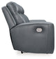 Mindanao - 2 Pc. - Power Reclining Sofa, Power Reclining Loveseat with Console - Steel