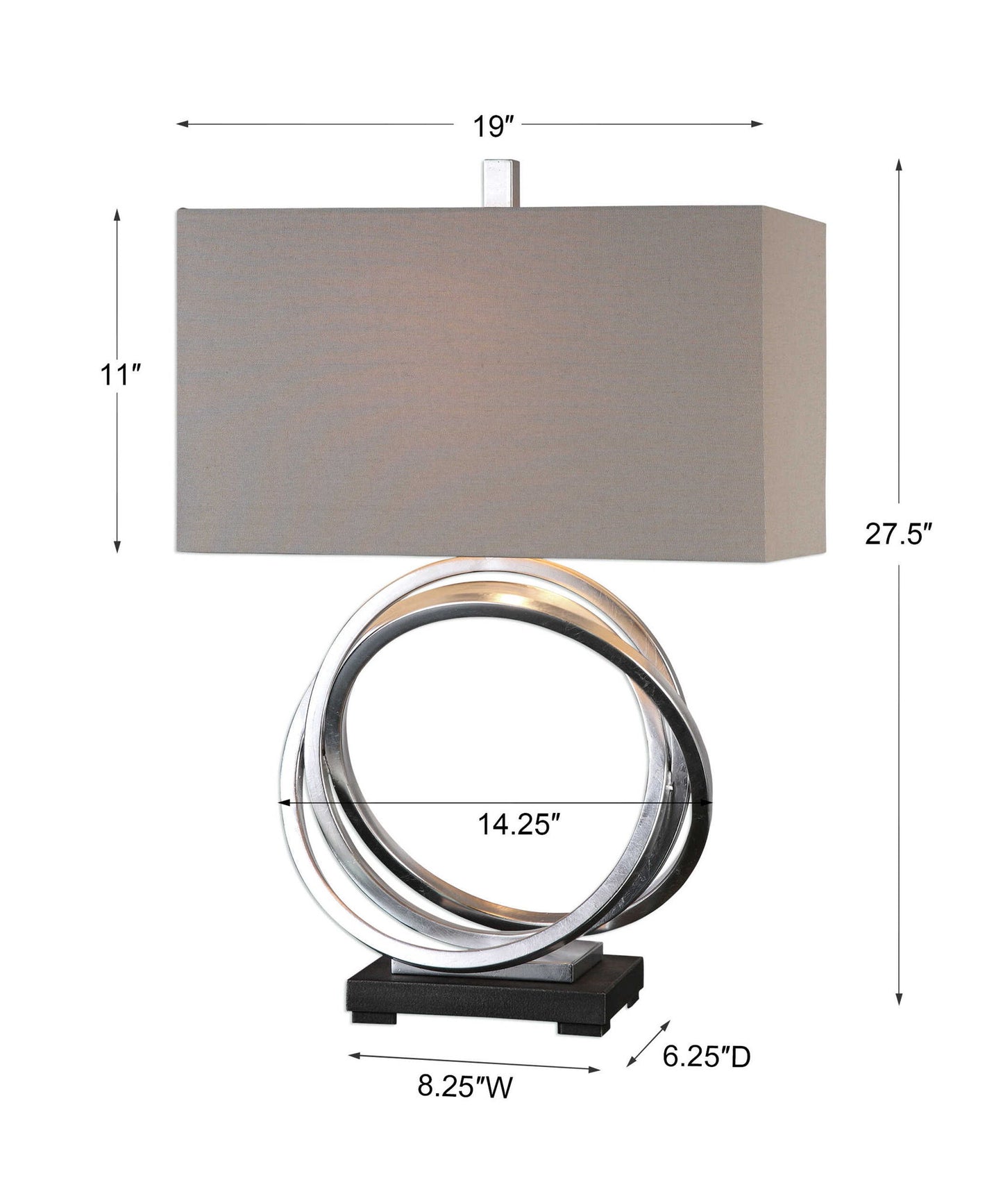 Soroca - Rings Lamp - Silver
