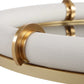 Cyprus - Leather Oval Tray - White