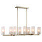 Mistie - 8 Light Linear Chandelier - Bronze