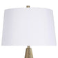"Golden Apex" Ceramic Table Lamp (Set of 2) - Electroplated Gold