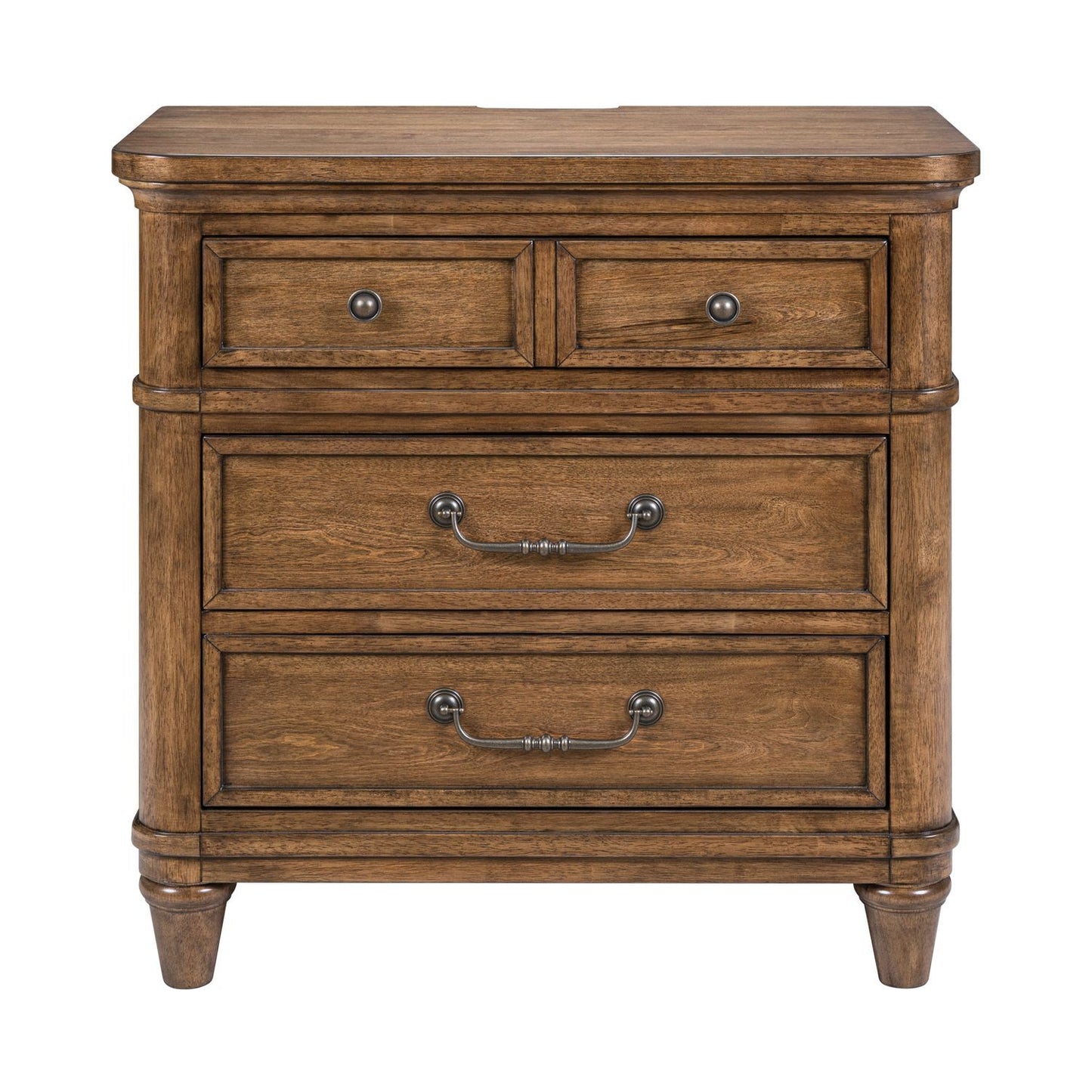 Harrison Heights - Nightstand With Charging Station - Sienna