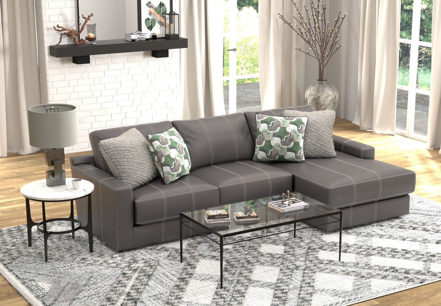 Minori - Italian Leather Sectional