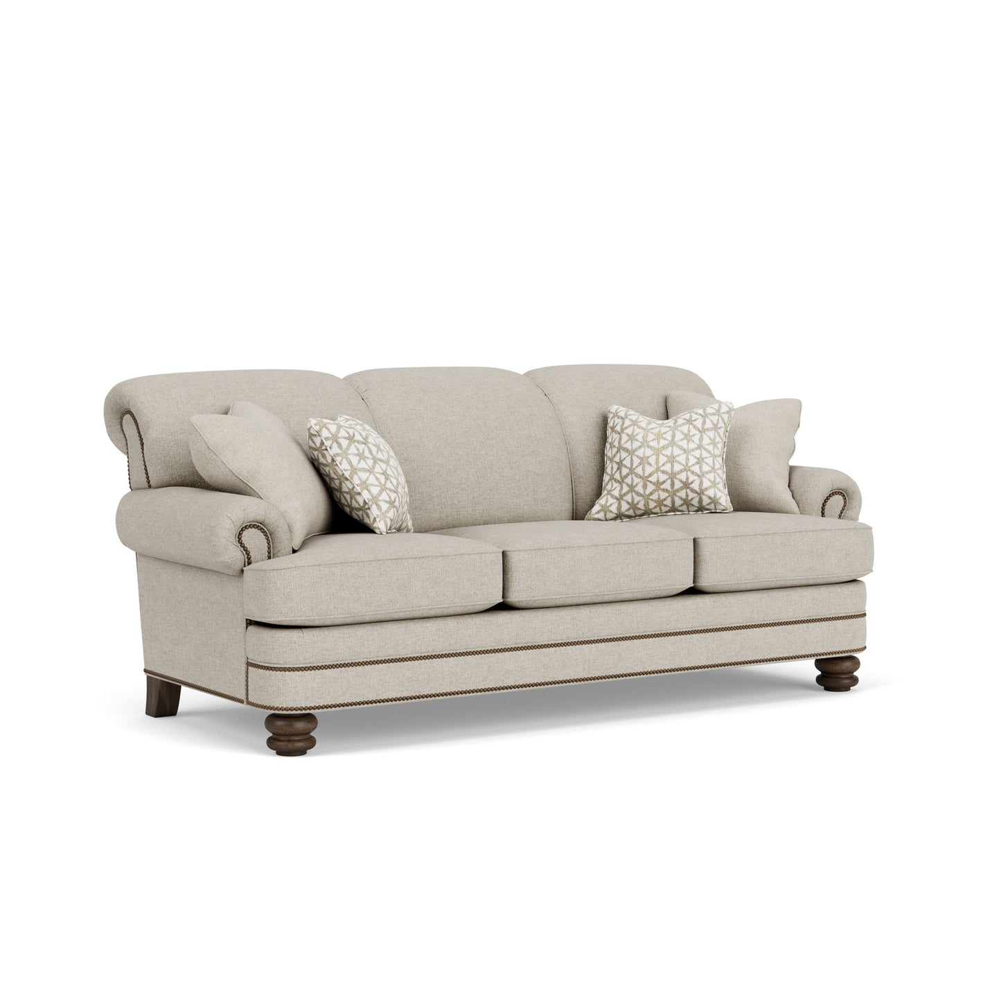 Bay Bridge - Fabric Sofa, Nailhead Trim