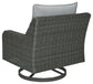 Elite Park - Swivel Lounge w/ Cushion - Gray