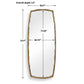 Adair - Tall Mirror - Antique Brass / Gold