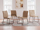 Pharwynn - 5 Pc. - Dining Room Table, 4 Side Chair - Black