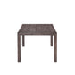 Modern Edge - Rectangular Leg Table - Caffe