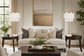 "Tassel Elegance II" Metal Table Lamp (Set of 2) - Soft Gold / White
