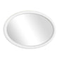 Bali - Ribbed Oval Mirror - White