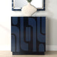 Valeria - 2 Door Glossy Blue Cabinet