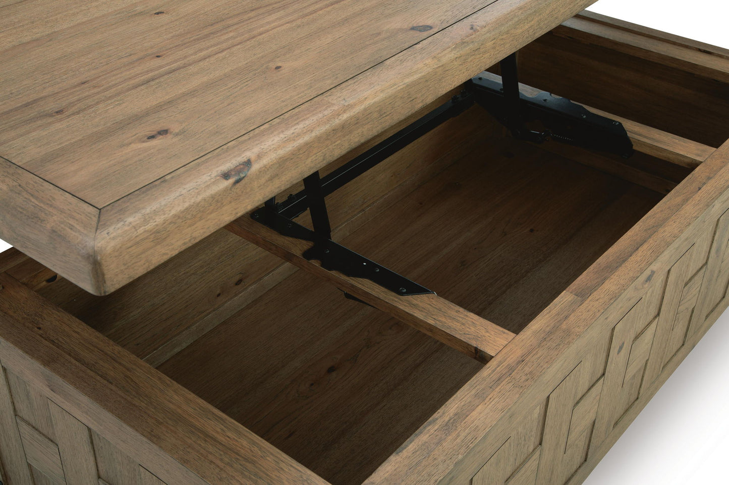Ridgester - Lift Top Cocktail Table - Light Brown
