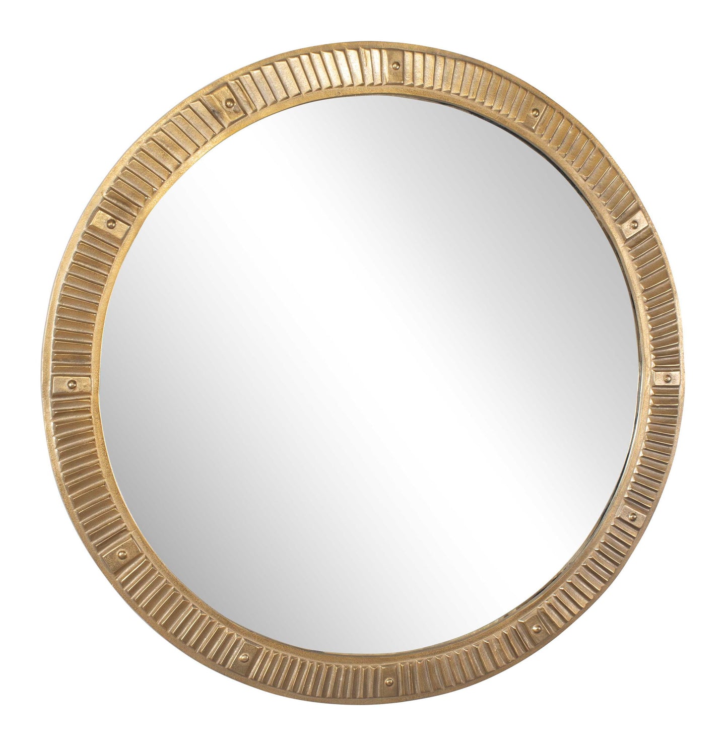 Heart Of Gold - Round Mirror - Brass / Gold