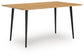 Gretlynn - Rectangular Dining Room Table - Black / Natural