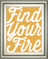 Positivity VI By Laura Marshall - Framed Print Wall Art - Orange