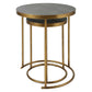 Aragon - Brass Nesting Tables (Set of 2)