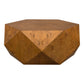 Hughes - Geometric Coffee Table - Dark Brown