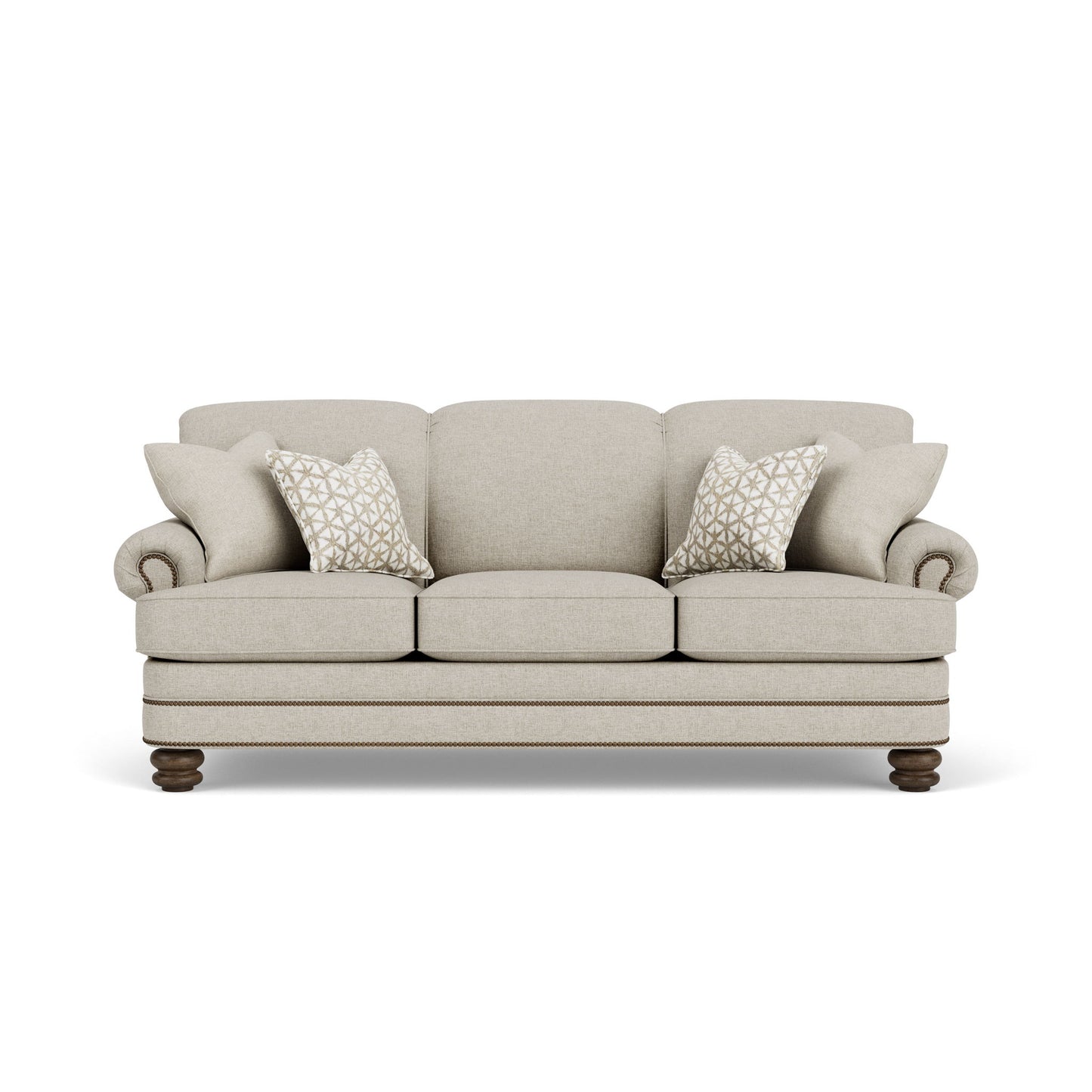 Bay Bridge - Fabric Sofa, Nailhead Trim