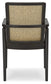 Galliden - Dining Upholstered Arm Chair (Set of 2) - Black