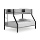 Dinsmore - Twin/Full Bunk Bed w/Ladder - Black / Gray