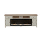 Fireplace TV Consoles - 652 80" Console With Fire FT - White
