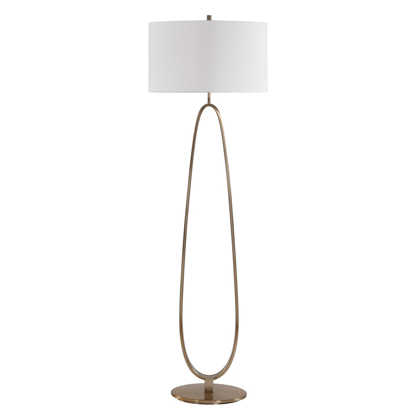 Tordin - Geometric Floor Lamp - Brass / Gold