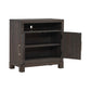 Modern Edge - Bedside Chest With Charging Station - Brown