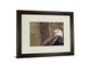 Majestic Eagle By Garytog Double Matted - Framed Print Wall Art - Dark Brown